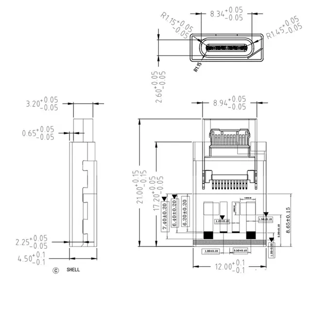 Adaptateur USB Type A mâle vers USB femelle – vue 3