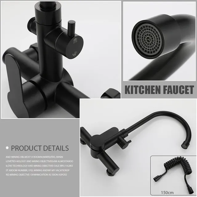 Robinet de cuisine avec pistolet de pulvérisation – vue 4