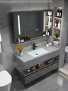 Lavabo intégré en dalle de roche de 140cm – vue 4