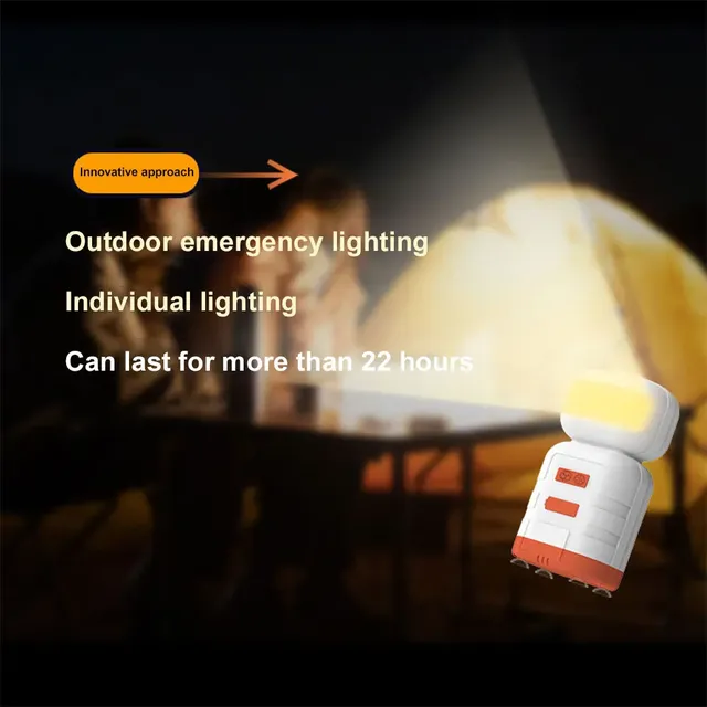 Douche de Camping électrique avec lumière de Camping LED – vue 4