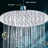 Pommeaux de douche cascade Ultra-fin en acier inoxydable de 8 pouces, haute qualité, pomme de douche à effet de pluie, carré et rond, accessoire de salle de bains Pommeaux de douche cascade Ultra-fin en acier inoxydable de 8 pouces, haute qualité, pomme de douche à effet de pluie, carré et rond, accessoire de salle de bains