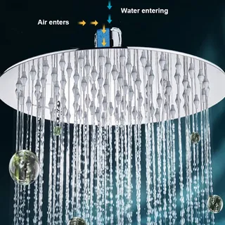 Pommeaux de douche cascade Ultra-fin en acier inoxydable de 8 pouces
