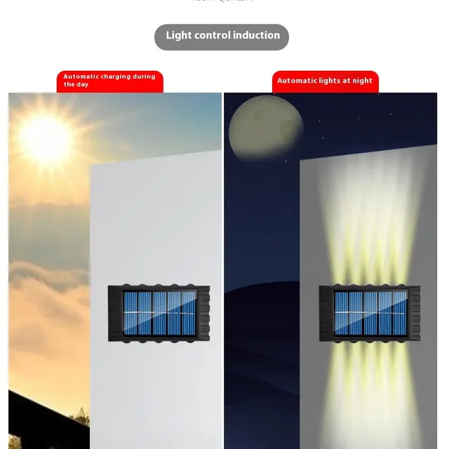 4/6/8/10LED s lampe murale solaire cour rue décor… – vue 2
