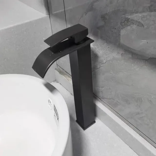 Robinet de lavabo en acier inoxydable de style haut – vue 3