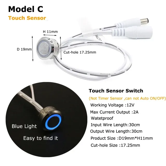 Capteur de mouvement 12V interrupteur de lumière 12… – vue 4