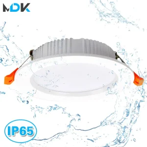 LED Downlight IP65 étanche 9W 12W 15W 7W pour salle de bains 220V 12V cuisine toilette avant-toit plafonnier blanc Spot