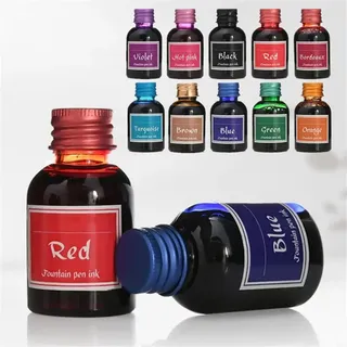 10 couleurs 1 bouteille d'encre de stylo plume colorée Pure 30ml pour…