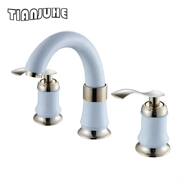 Robinet de lavabo en laiton or Rose – vue 3