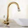 Robinet de lavabo en laiton vintage à poignée unique… – vue 4