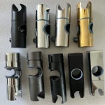 Support de pomme de douche chromé, réglable 20 ~ 25mm ABS, accessoires universels