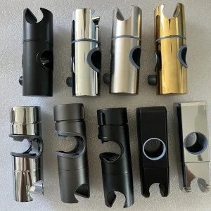 Support de pomme de douche chromé, réglable 20 ~ 25mm ABS, accessoires universels