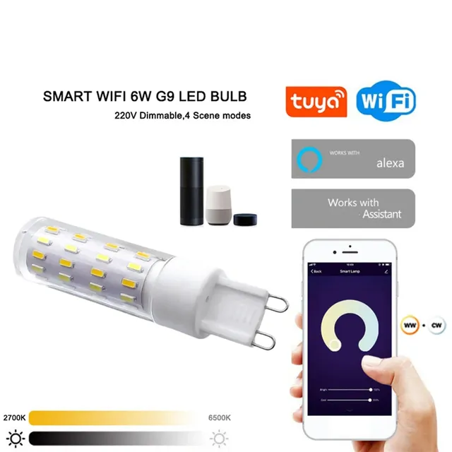 Ampoule Led intelligente G9 ampoule Led 6W Tuya Wifi… – vue 4