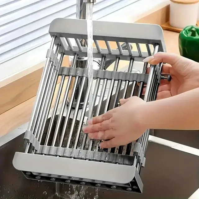 Panier de vidange d'évier extensible en acier inoxydable – vue 2