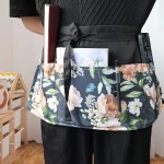 Tablier demi-taille en Polyester imperméable et résistant aux taches avec 3 poches tablier de café de Restaurant serveur