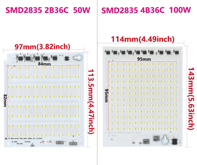 Lampe à LED 220v 2835 smd – vue 6