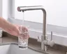 Robinet mitigeur cuisine laiton doré bec cygne pivotant… – vue 7