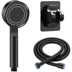 Pommeau de douche à main avec réglages réglables en 5 modes, accessoires de douche