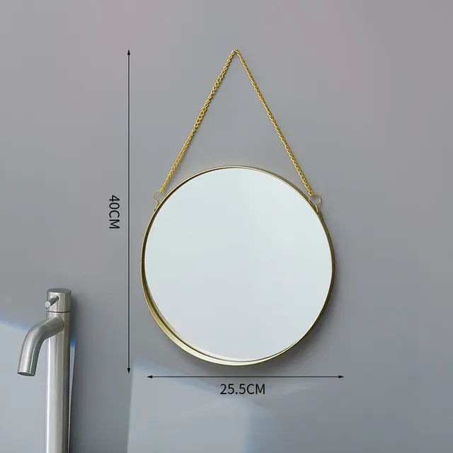 Miroir décoratif nordique en fer forgé – vue 6