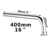 Bras douche mural coudé tubulaire rond acier inoxydable… – vue 6