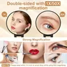 Miroir grossissant 50x avec grossissement double face… – vue 1