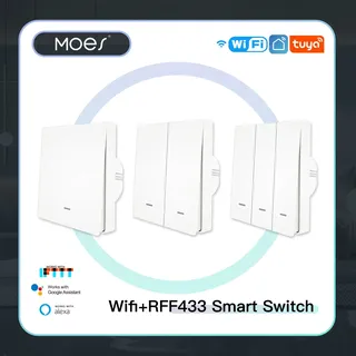 Interrupteur mural intelligent WiFi RF433
