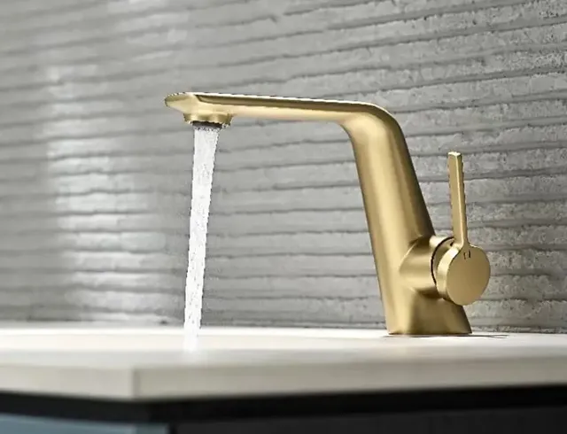 Robinet de lavabo de salle de bains moderne en laiton… – vue 7