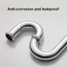 Lavabo P tuyau de vidange mural incurvé en acier… – vue 6