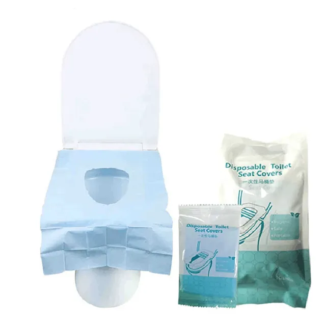 10 * housses de siège de toilette jetables pour les… – vue 2