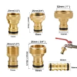 Connecteur de robinet fileté, pièces de connexion, adaptateur de robinet universel de cuisine, lavage de voiture, arrosage, outils de jardin, 5 pièces