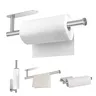 Porte-papier hygiénique adhésif en acier inoxydable – vue 5