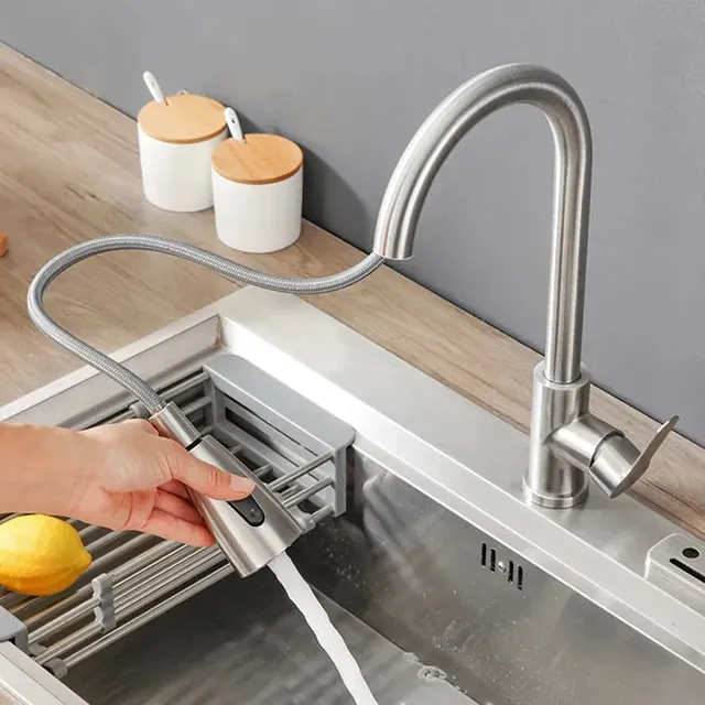 Robinet d'évier de cuisine en dégradbrossé