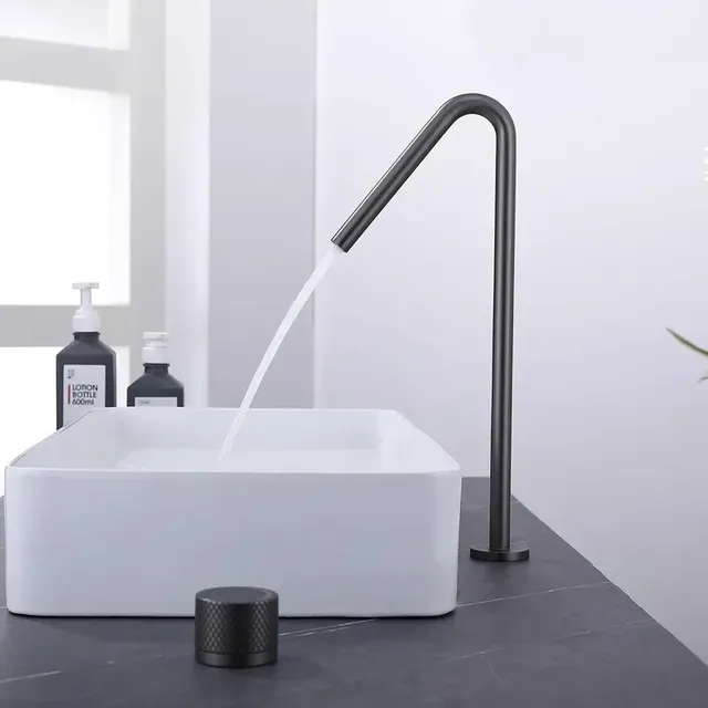 Bassin noir Plans deux trous salle de bain – vue 2