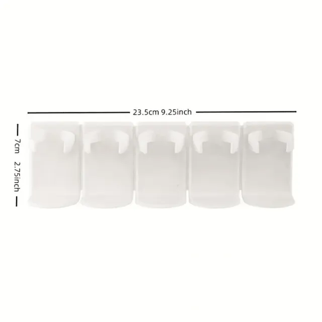 Support de rangement mural pour cosmétiques à 5 grilles – vue 6