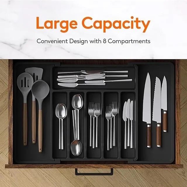Organisateur tiroir couverts extensible réglable… – vue 6