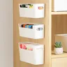 Bac mural rangement plastique blanc mat rectangulaire… – vue 2