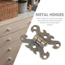 Charnières porte armoire vintage métalliques alliage… – vue 2