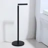 Porte papier hygiénique autoportant métal noir mat base… – vue 3