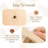 Boutons d'armoire en bois à porte ronde – vue 5