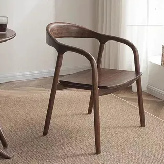 Chaises de table à manger en bois massif