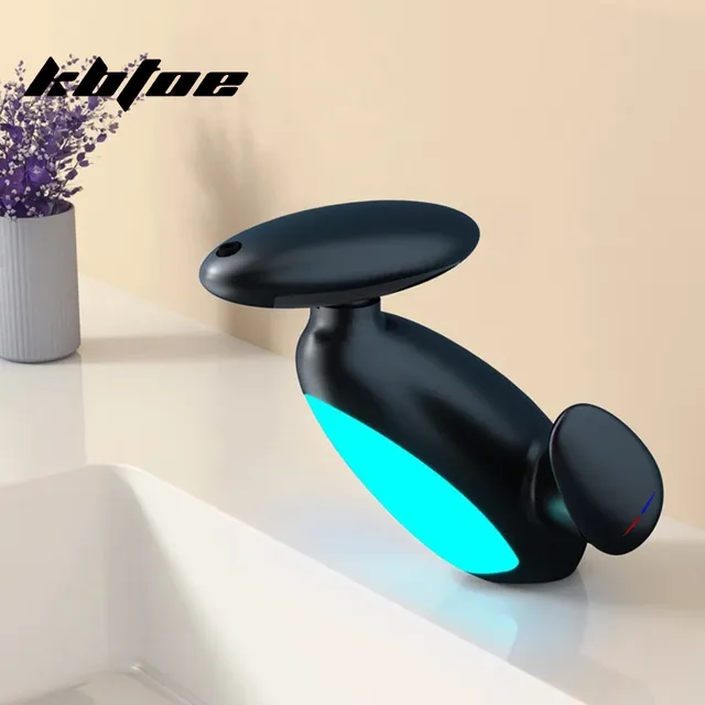 Robinet de lavabo extractible avec lumière LED – vue 6