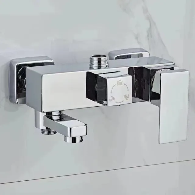 Mitigeur bain douche mural cuivre chrome noir mat… – vue 2