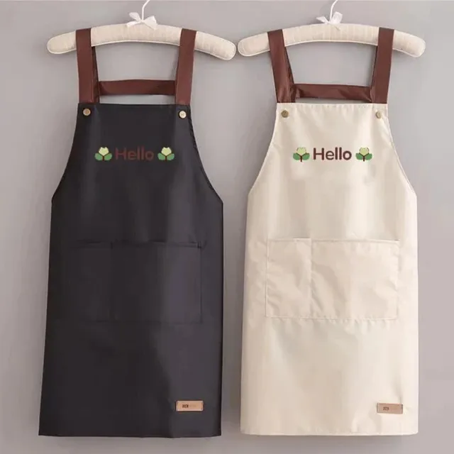 Tablier imperméable imprimé Hello Letter