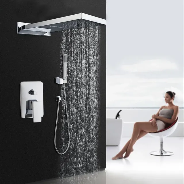 KEMAIDI système de douche de salle de bains noir doré… – vue 2