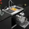 Évier encastrable inox brossé bac unique…