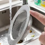 Paquet de 3 adaptés aux éviers de cuisine standard, adaptés aux cuisines domestiques et commerciales pour empêcher le colmatage, surface polie, filtre d&rsquo;évier anti-colmatage durable à double couche, panier de vidange de cuisine en acier inoxydable 304