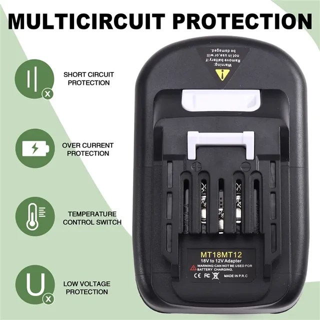 Adaptateur convertisseur batterie 18V 12V lithium… – vue 3
