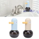 Distributeur automatique de savon moussant, capteur de canard de dessin animé mignon, distributeur de savon en mousse ABS sans contact, Rechargeable pour la cuisine