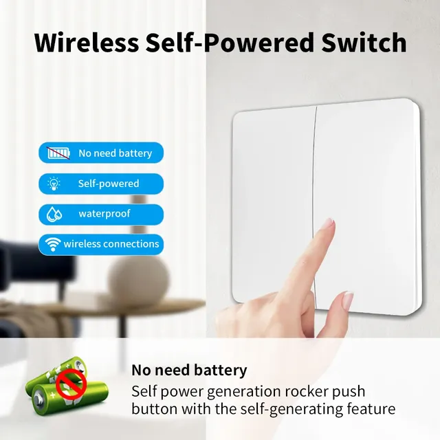 Interrupteur mural intelligent sans fil – vue 2