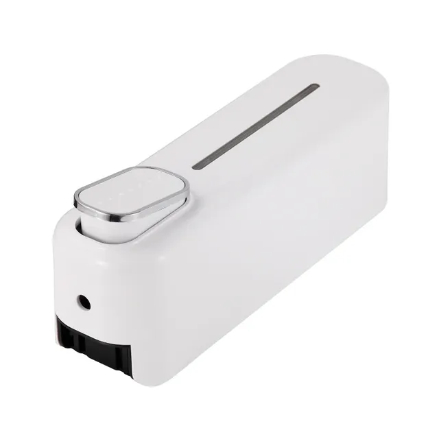 Distributeur savon mural ABS 300ml blanc noir compact… – vue 2