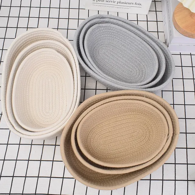 Panier de rangement tissé ovale